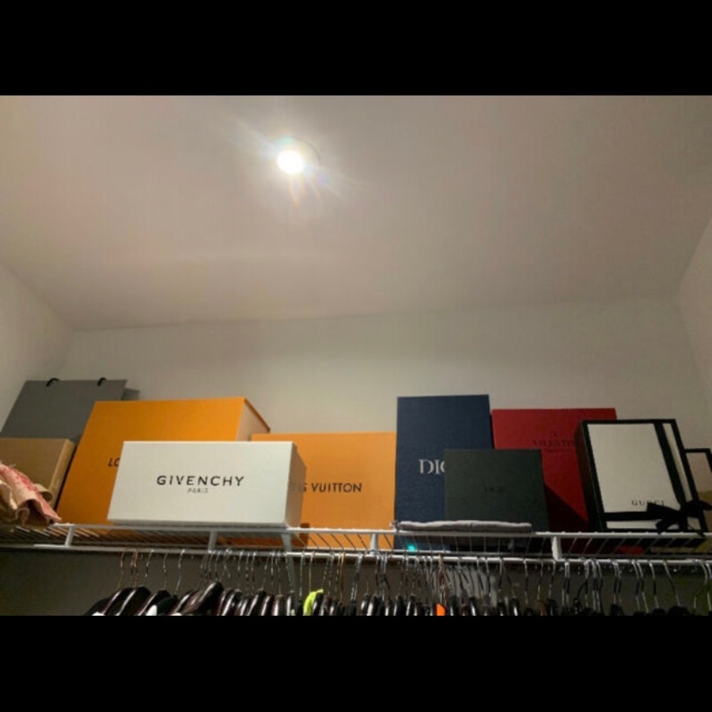 Designer boxes and shopping bags